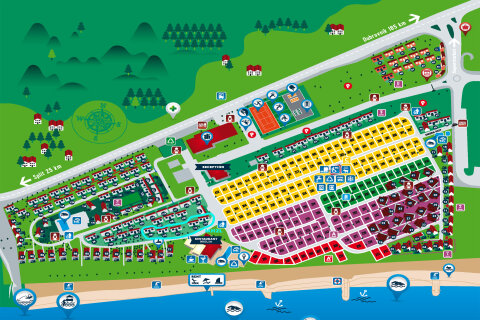 MH2L - Mobilhome Relax 6+2 (2nd line) pro 6–8 osob, Almissa Resort, Omiš, Chorvatsko
