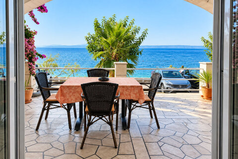 Apartmán Lidija - terasa, Podgora - Čaklje, Chorvatsko
