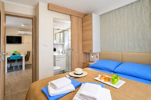 Mobilhome Deluxe Sea View pro 4–6 osob, Banjole, Istrie, Chorvatsko