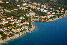 Ostrov Pag, apartmány Mandre, Chorvatsko