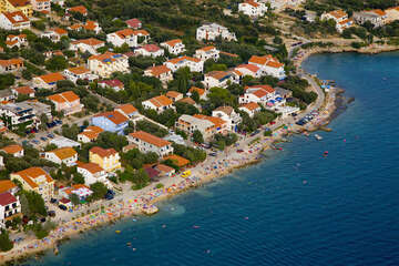 Ostrov Pag, apartmány Mandre, Chorvatsko