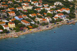 Ostrov Pag, apartmány Mandre, Chorvatsko