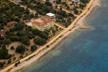 Ostrov Pag, apartmány Mandre, Chorvatsko