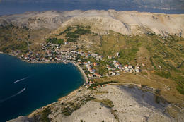 Skály, moře, Metajna, Ostrov Pag, Chorvatsko 