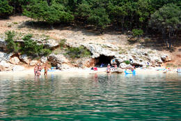 Výlet člunem v Pažském zálivu, ostrov Pag