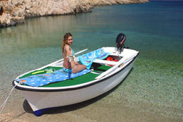 Výlet člunem v Pažském zálivu, ostrov Pag