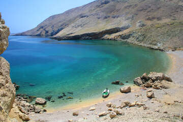 Výlet člunem v Pažském zálivu, ostrov Pag