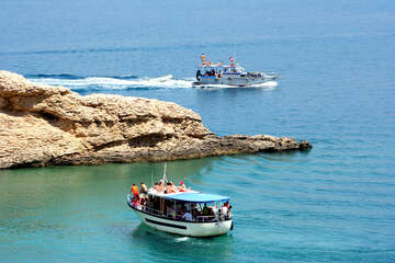 Výlet člunem v Pažském zálivu, ostrov Pag