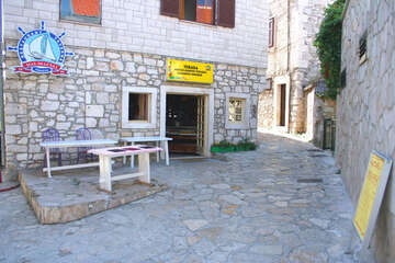 Primošten - úzké uličky ve starém městě, Chorvatsko