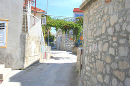 Primošten - úzké uličky ve starém městě, Chorvatsko