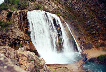 vodopády Topoljski buk, řeka Krka, Chorvatsko