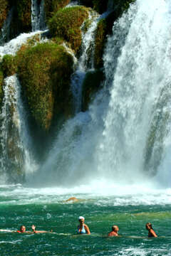 Skradinské vodopády, Národní park Krka, Chorvatsko