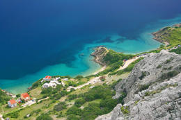 Chorvatsko, ostrov Pag, pláže